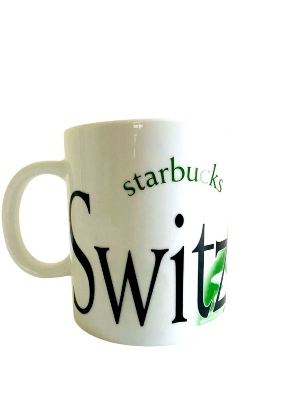 Starbucks 2001 SWITZERLAND Mug City Collector Series Edelweiss Flowers
